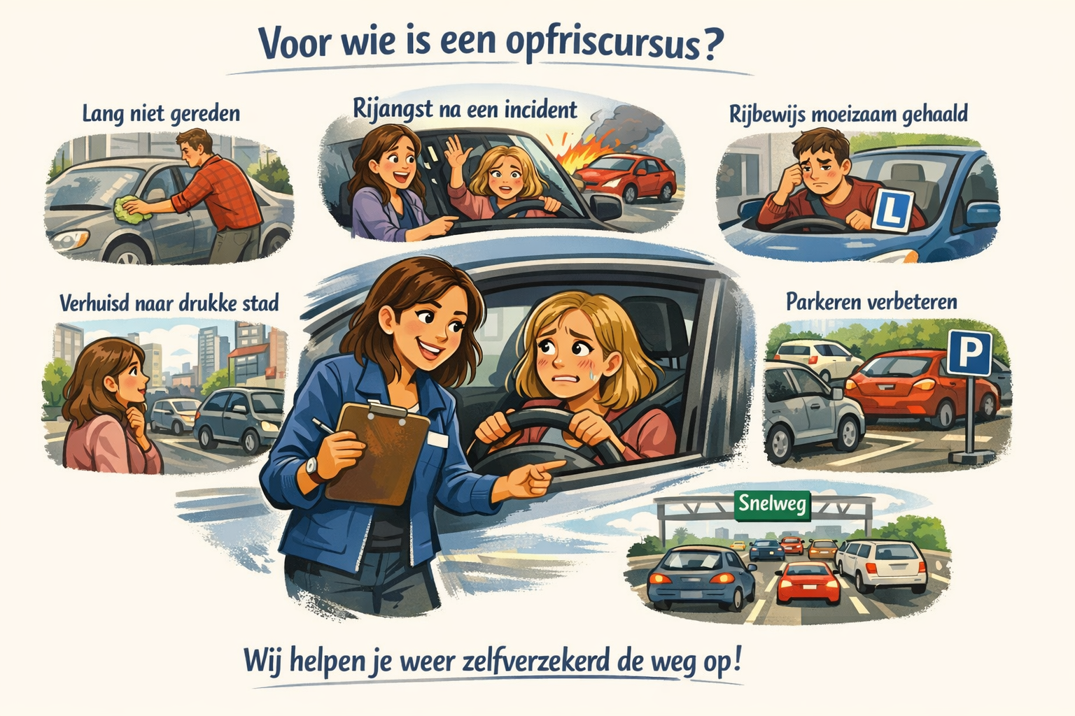 Opfriscursus autorijden in Utrecht met Rij-Present
