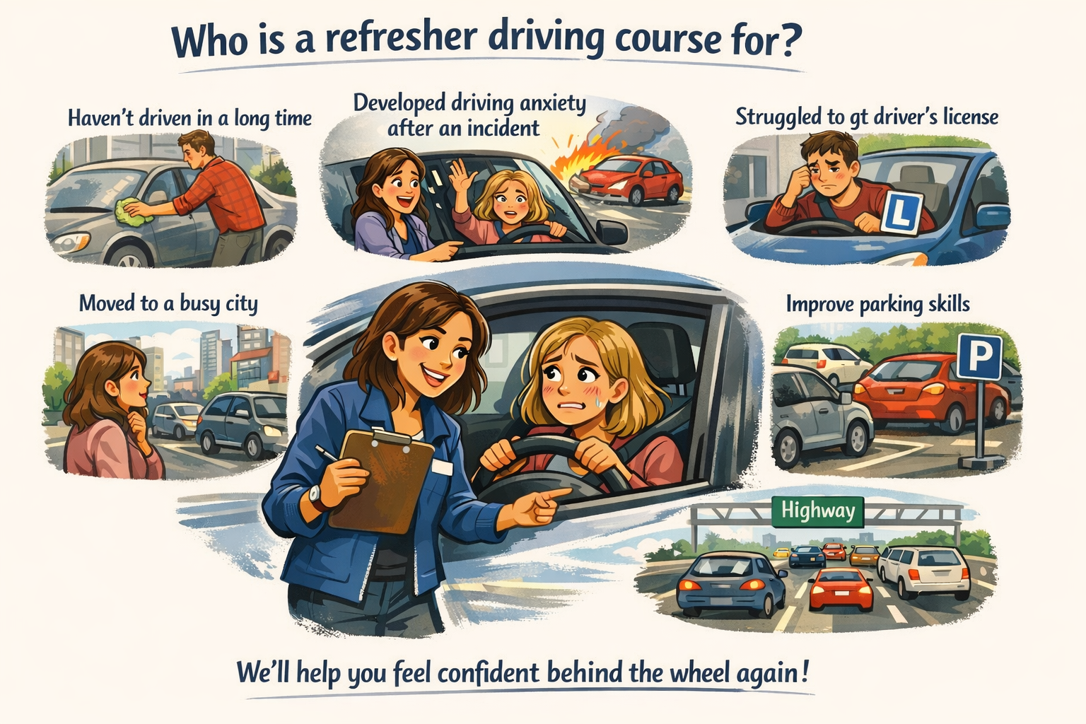Driving refresher course in Utrecht with Rij-Present